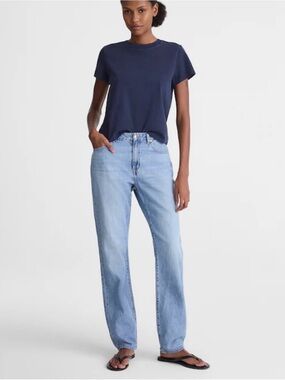 NWT Madewell Airy Denim Dean Easy Straight